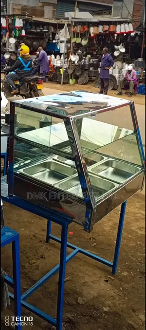 Commercial Stainless Steel Food Warmer and Display Cabinet