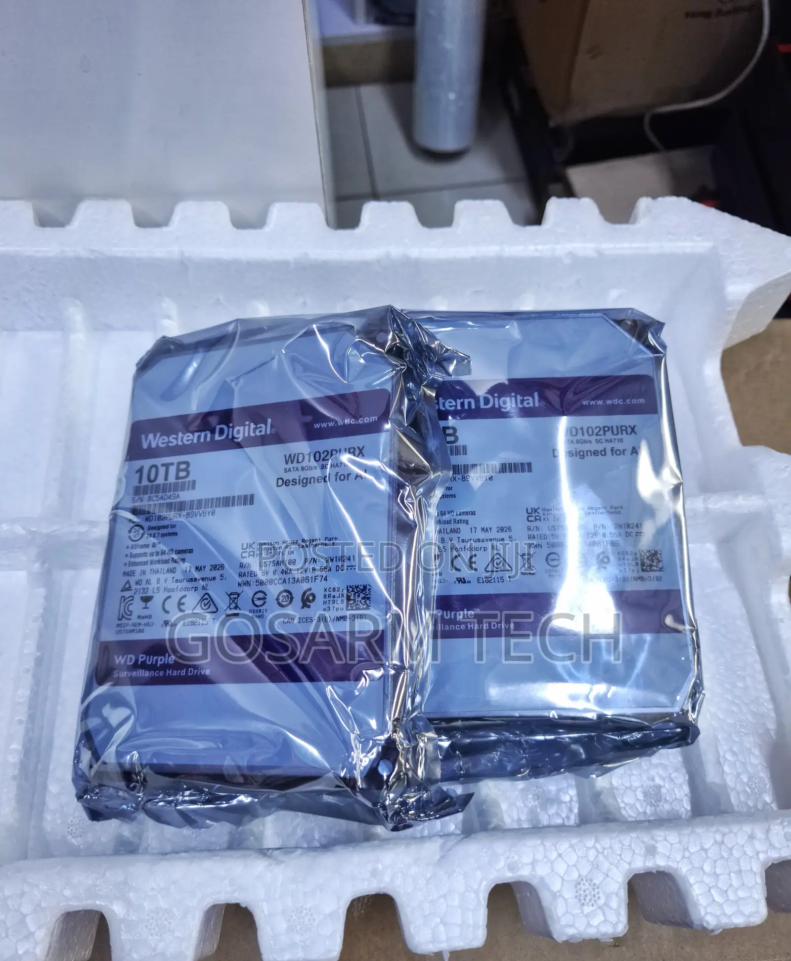 Western Digital 10TB WD Surveillance Internal Hard Drive