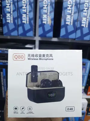Q80 Magnetic Lavalier Mic Set for Vlogging and Interviews