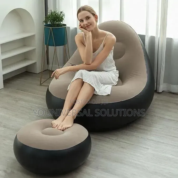 Inflatable Lazy Sofa With Foot Step