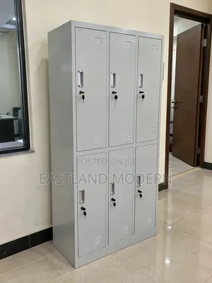 Grey Metallic 6-Door Office Locker