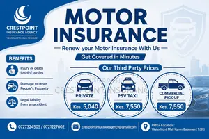 Third Party Only (TPO) Insurance From Kes.5,040