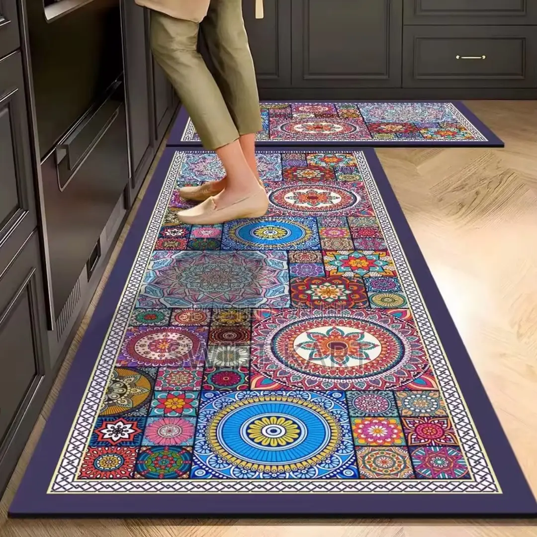 2-Piece Kitchen Mat Set (Long Runner + Short Mat)