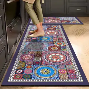 2-Piece Kitchen Mat Set (Long Runner + Short Mat)