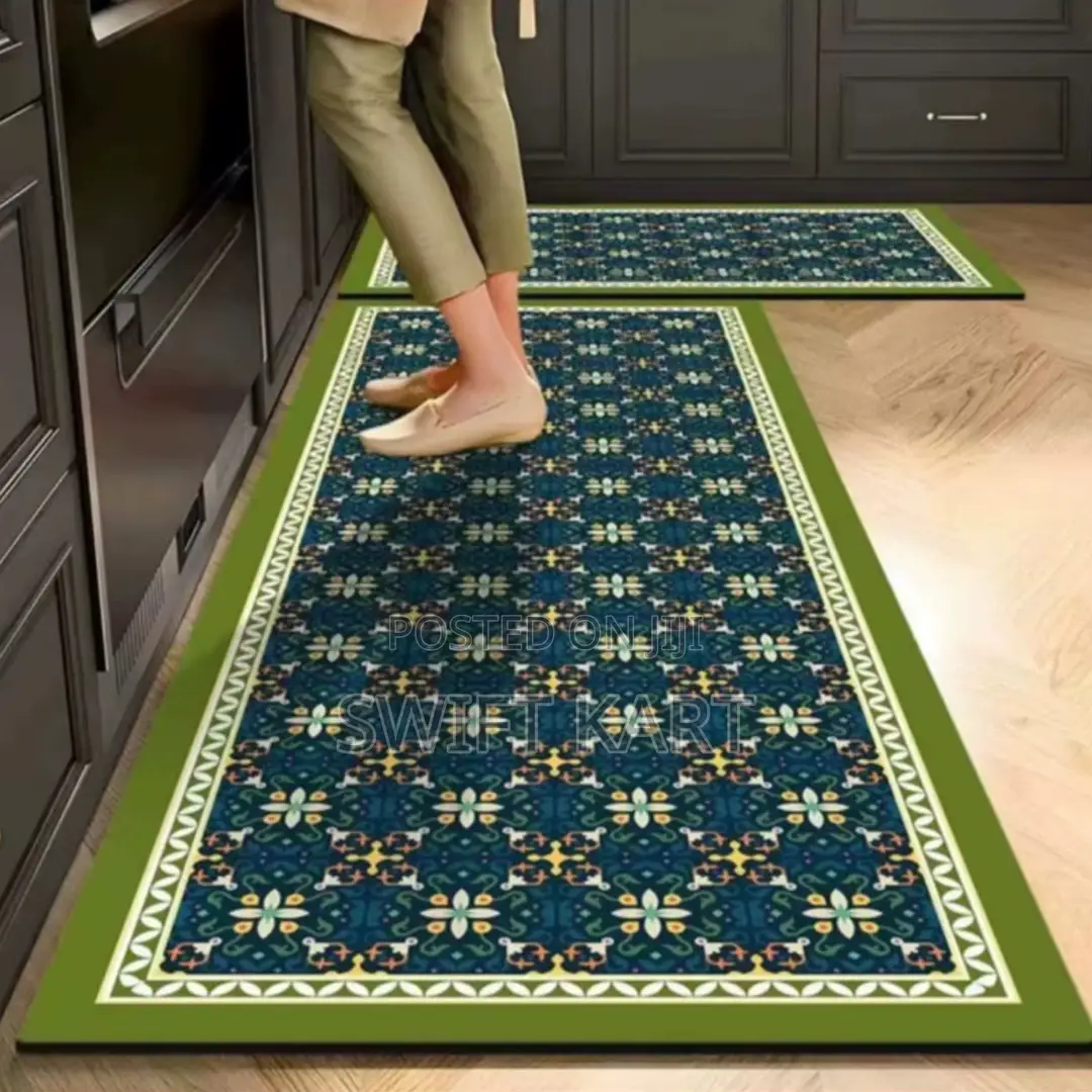 2-Piece Kitchen Mat Set (Long Runner + Short Mat)