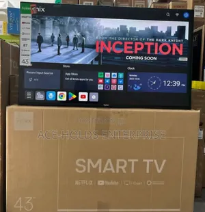 Syinix 43" Smart Android TV With Built-in Free Air Channel Decoder