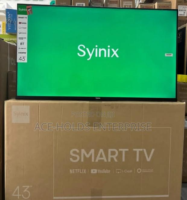 Syinix 43" Smart Android TV With Built-in Free Air Channel Decoder - thumbnail 2