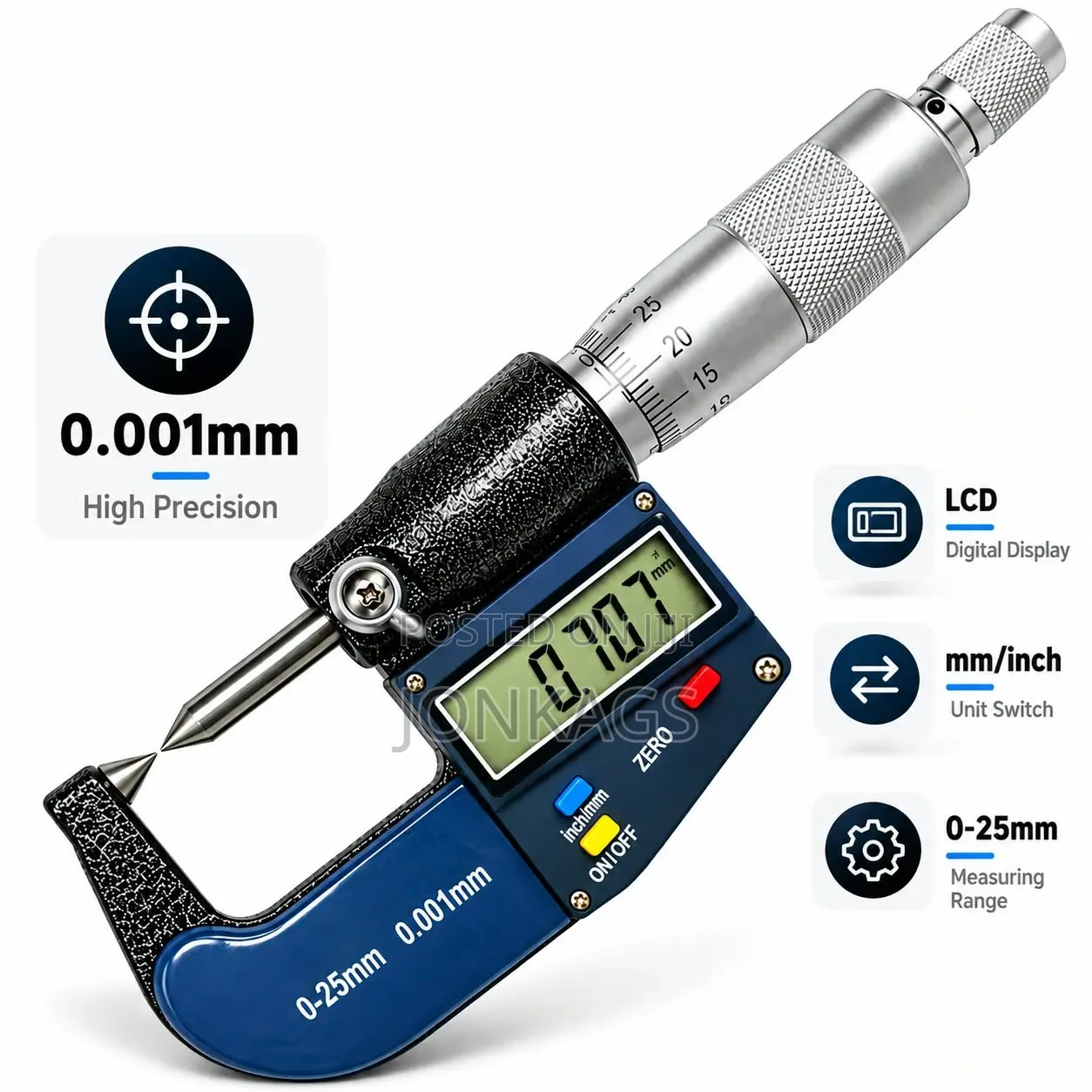 Digital Outside Micrometer Electronic Micrometer Screw Gauge