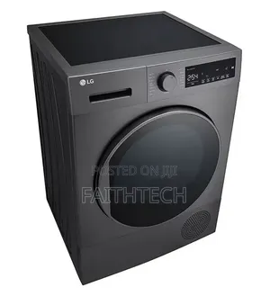 LG 8kg Front Load Dryer, Heat Pump , Sensor Dry , - Black