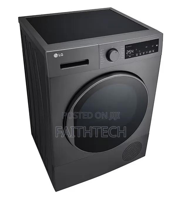 LG 8kg Front Load Dryer, Heat Pump , Sensor Dry , - Black