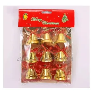 12pcs Gold Plastic Ornaments
