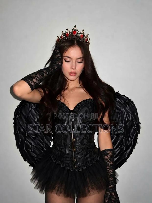 5 in 1 Halloween Swan/ Dark Angel Full Costume Set
