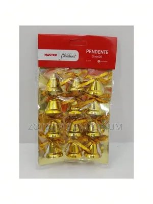 12pcs Gold Plastic Ornaments