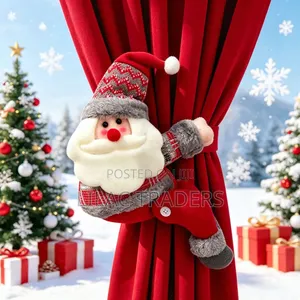 Christmas Curtain Accessories – Santa & Snowman Buckles Bli