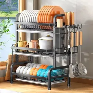 3- Tier Carbon Steel Dish Rack