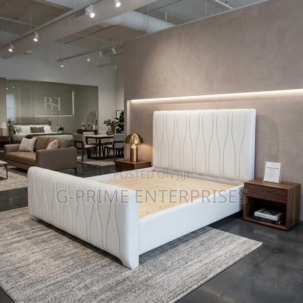 Luxury Upholstered Modern Bed - main view