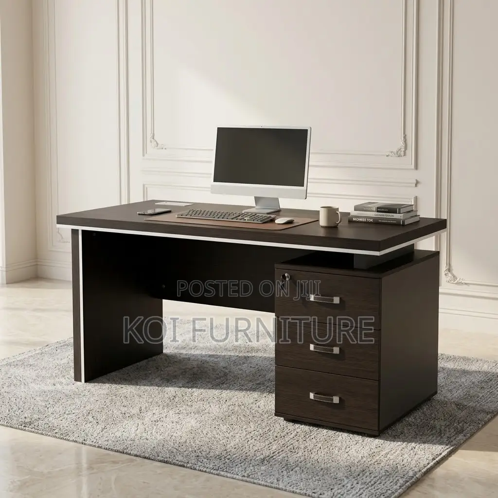 Office Desk; Executive 1.4 Meter Sturdy Home Office Desk