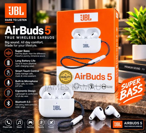 Original JBL Airbuds 5 Super Bass Earpods