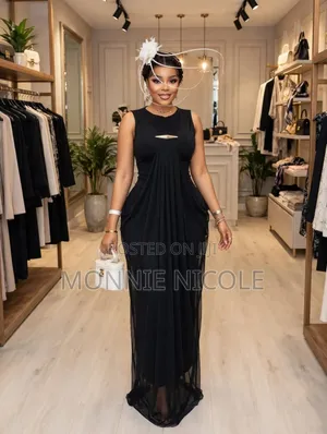 Exquisite Evening Black Dinner Dress