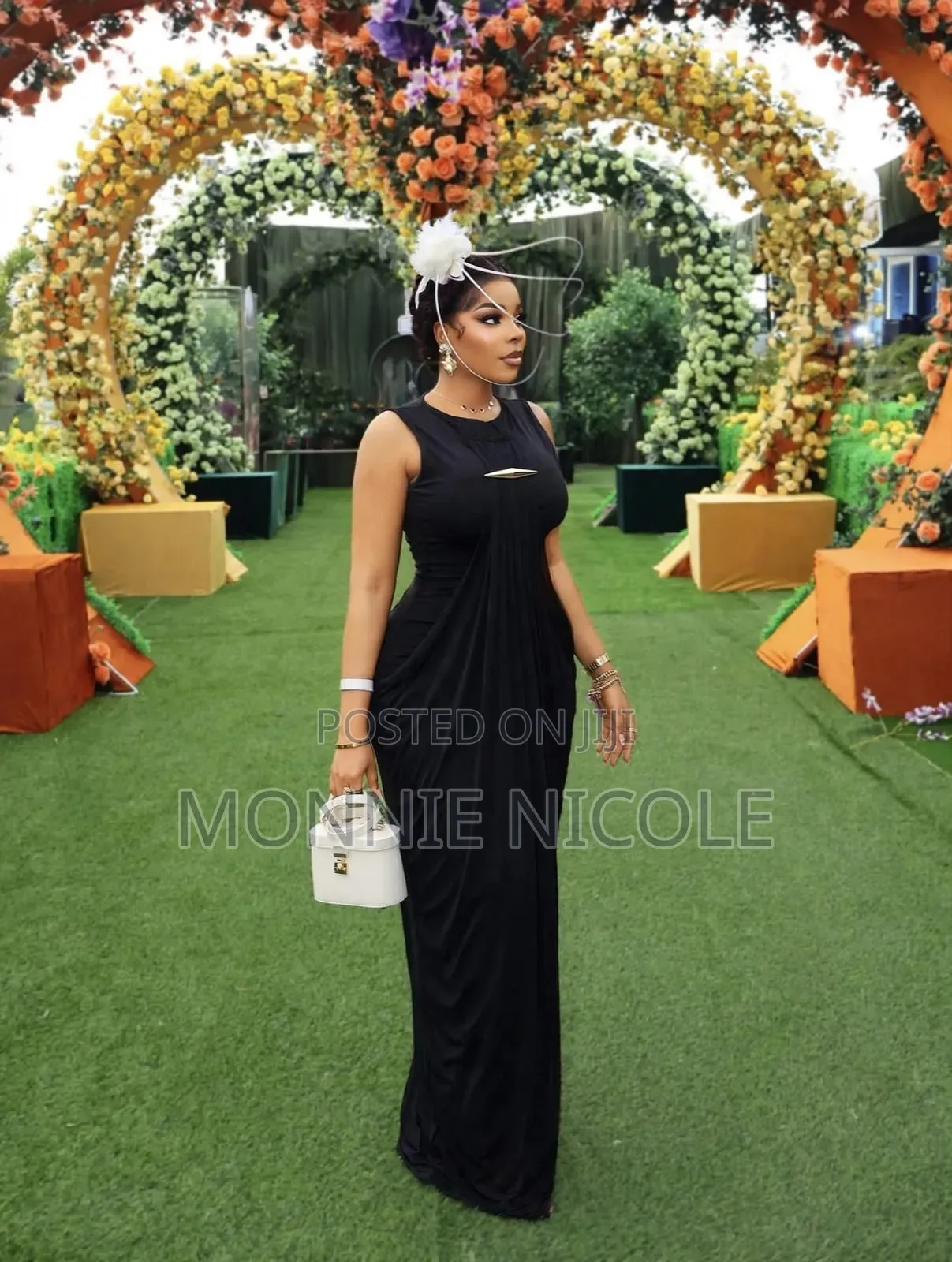 Exquisite Evening Black Dinner Dress