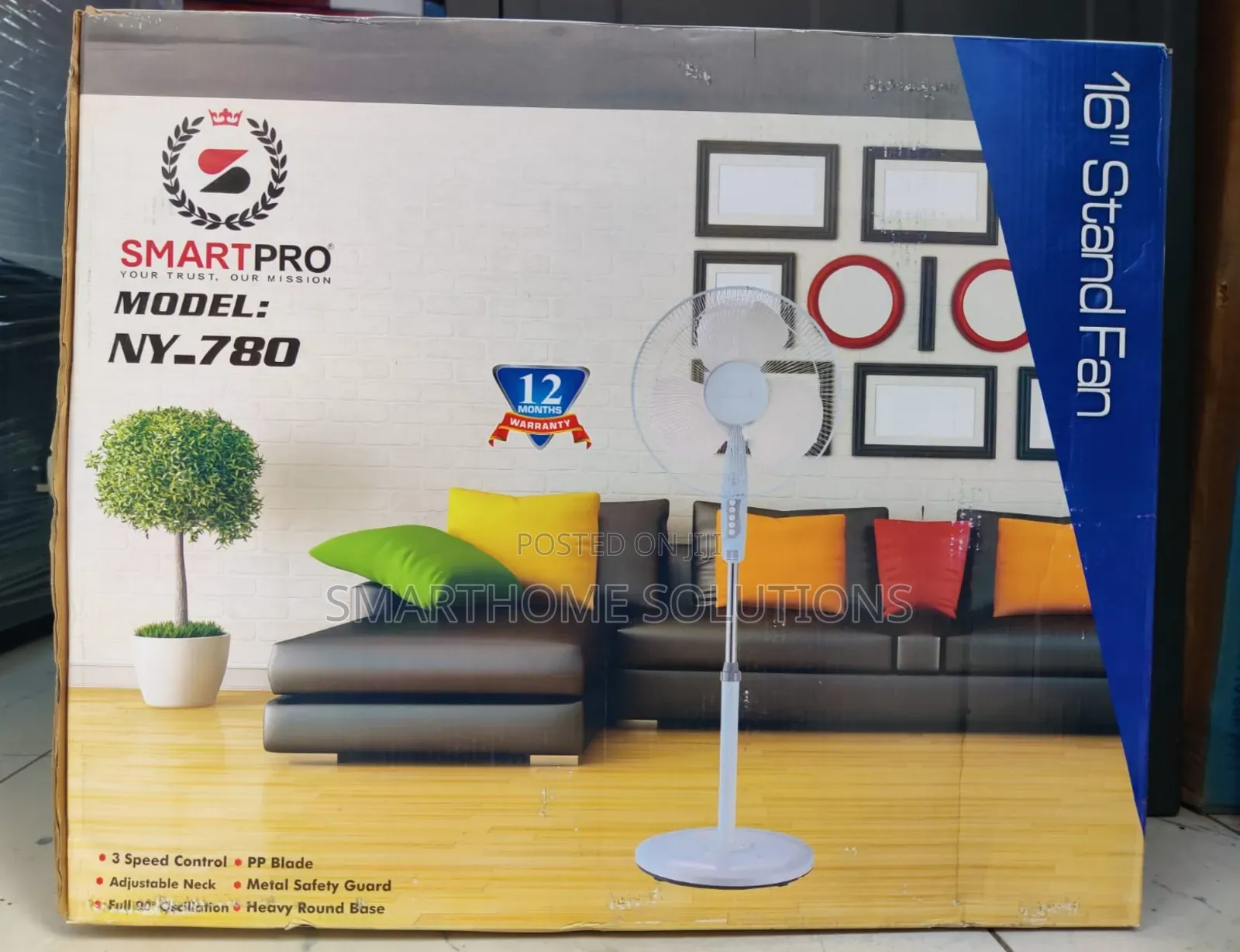 Smartpro Stand Fan 16"