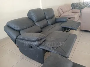 King Size 3-Seater Fabric Recliner Sofa – Premium Grey Luxury Comfort