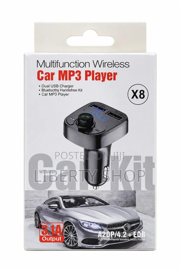 X8 Car Bluetooth FM Modulator – Wireless Music Player, Hands-Free - thumbnail 2