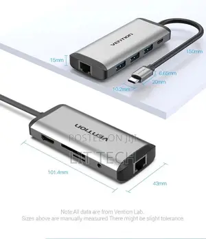 Vention THAHB 9-in-1 USB-C Multi-Function Docking Station 87w