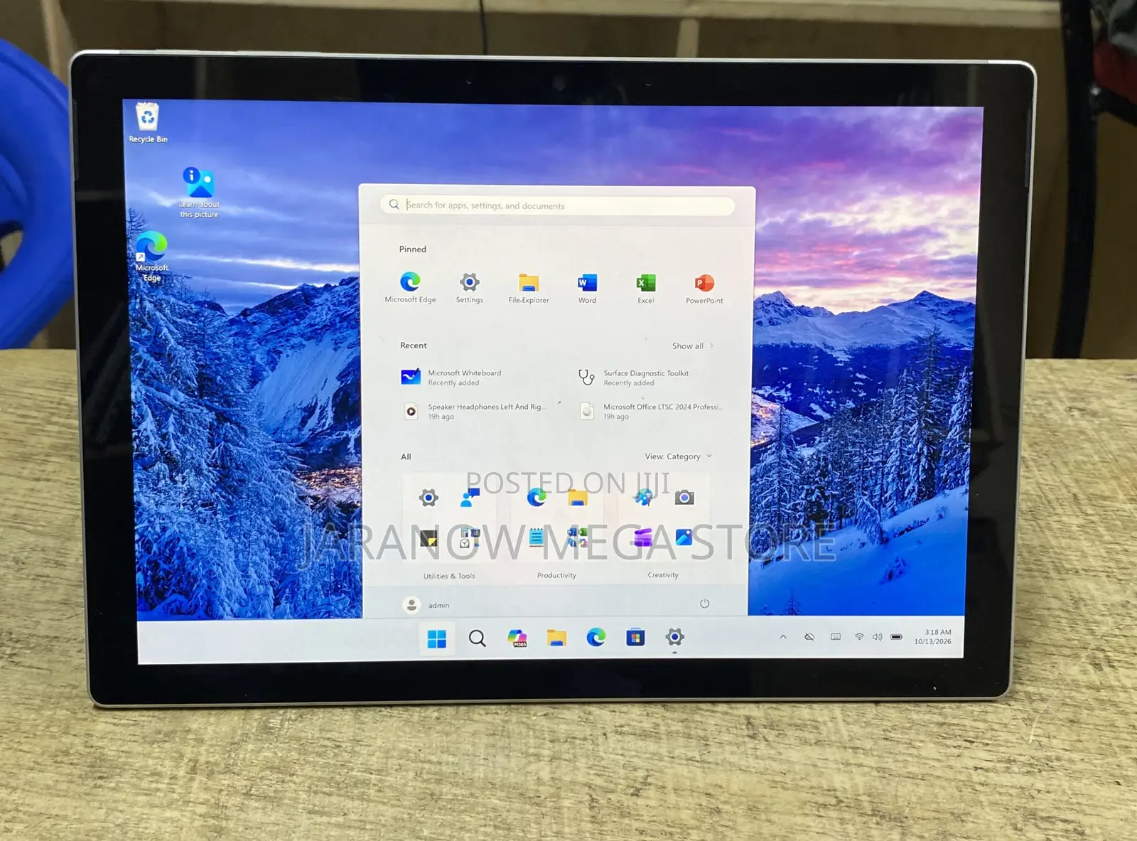 Laptop Microsoft Surface Pro 7 16GB Intel Core i7 SSD 256GB