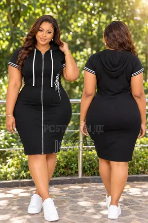 Hooded Dress With Zip