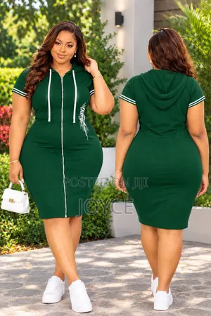 Hooded Dress With Zip