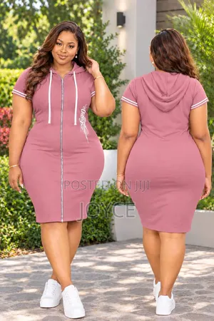 Hooded Dress With Zip
