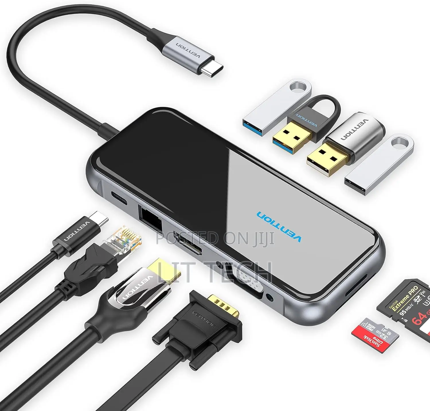 Vention TFGHB 10-in-1 USB-C Multi-Function Docking Station