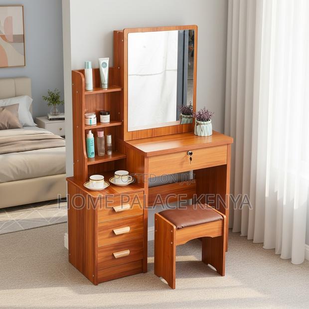 Vanity Table; Modern Dressing Table With Mirror for Stylish Bedroom - thumbnail 6