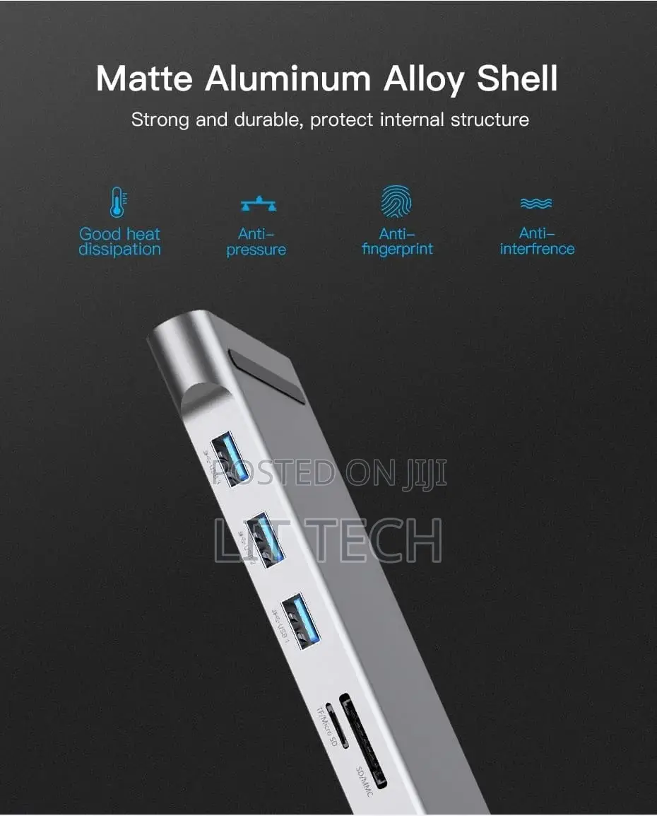 THTHC Vention 11-in-1 USB-C Multi-Functional Docking Station