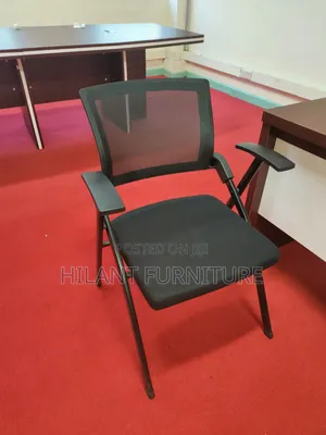 Black Foldable Mesh Visitor, Training & Conference Chair