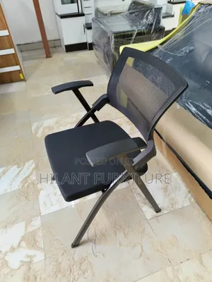 Black Foldable Mesh Visitor, Training & Conference Chair