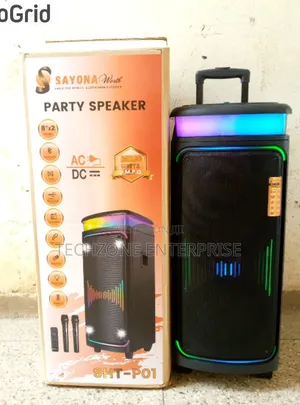 Sayona Party Speaker
SHT-P01 With 2 Microphones 