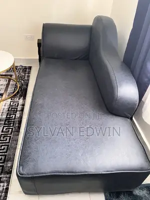 Modern Charcoal Grey Chaise Lounge Sofa