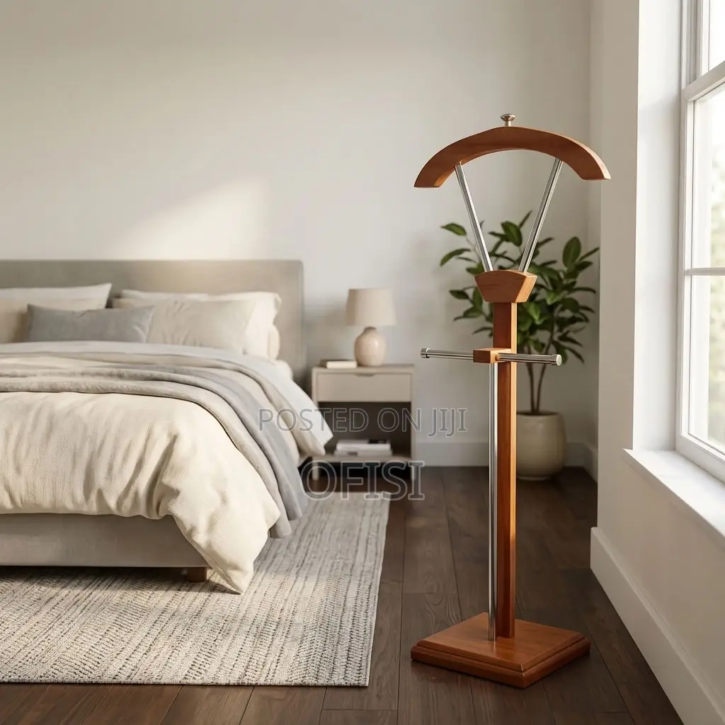 Coat Hanger; Mahogany Standing Coat Rack