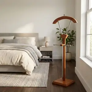 Coat Hanger; Mahogany Standing Coat Rack