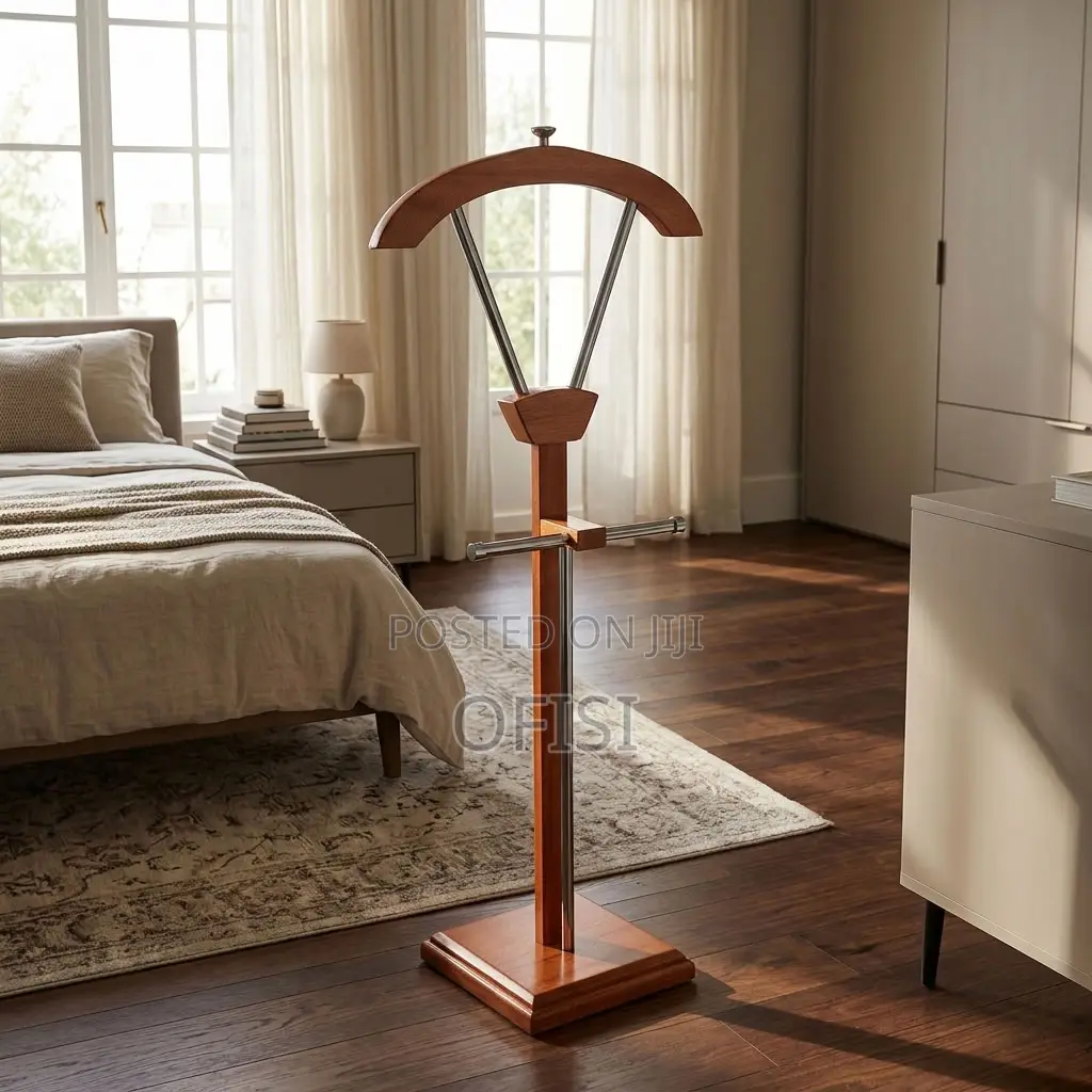 Coat Hanger; Mahogany Standing Coat Rack