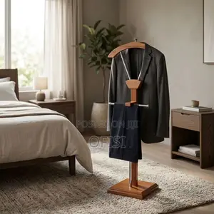 Coat Hanger; Mahogany Standing Coat Rack