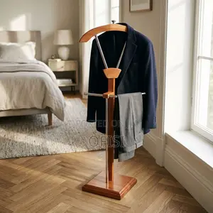 Coat Hanger; Mahogany Standing Coat Rack