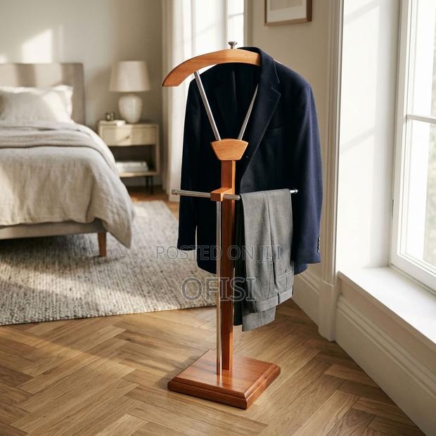 Coat Hanger; Mahogany Standing Coat Rack - thumbnail 5