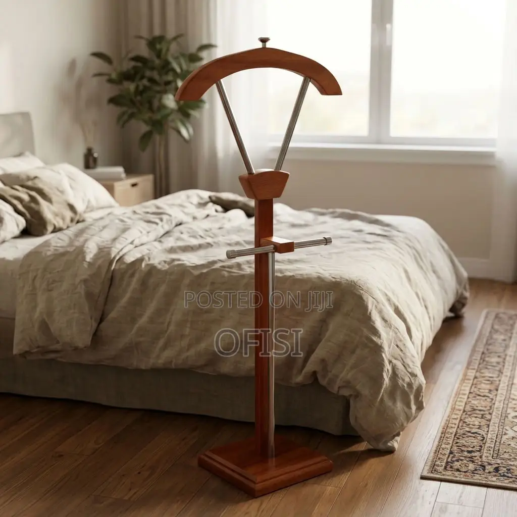 Coat Hanger; Mahogany Standing Coat Rack