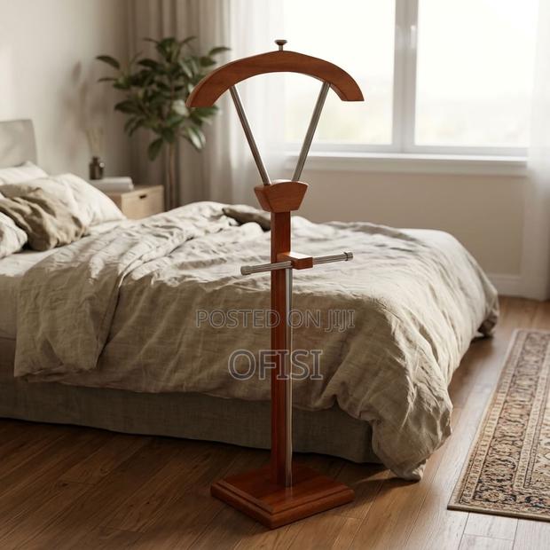 Coat Hanger; Mahogany Standing Coat Rack - thumbnail 7