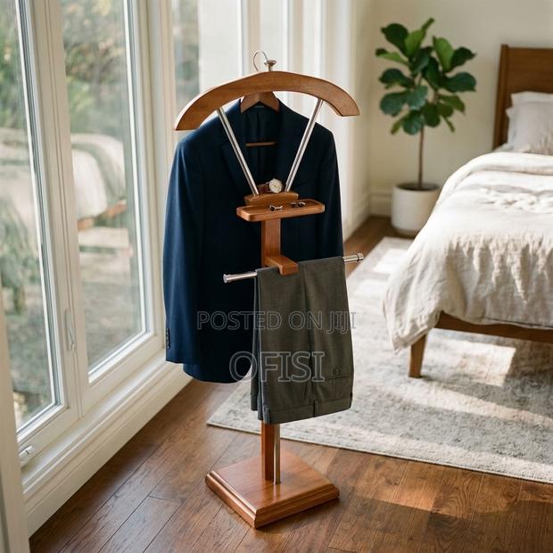Coat Hanger; Mahogany Standing Coat Rack - thumbnail 8