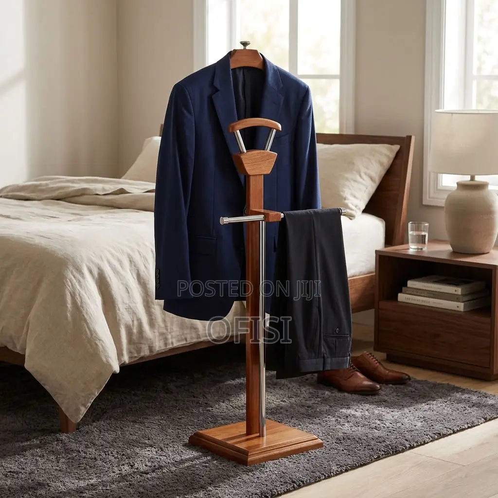 Coat Hanger; Mahogany Standing Coat Rack