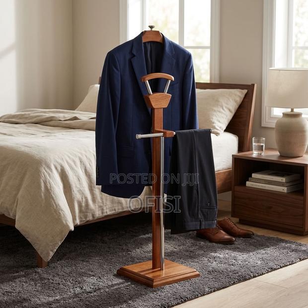 Coat Hanger; Mahogany Standing Coat Rack - thumbnail 10